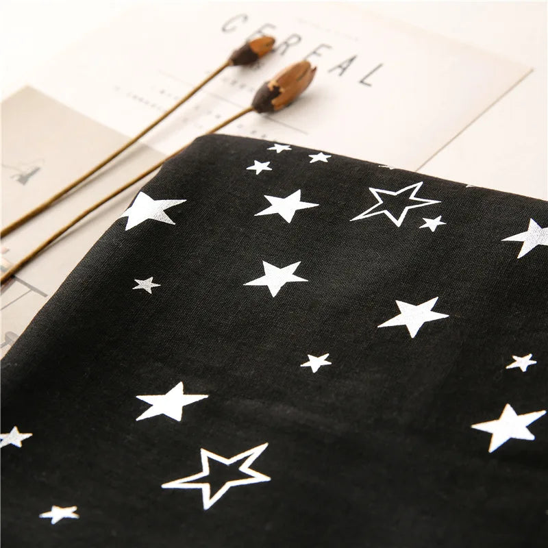 Fashion Iron Silver Star Tassel Viscose Shawl Scarf Women