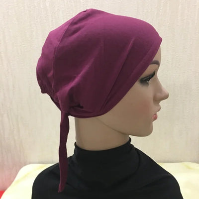 Full Cover Inner Muslim Cotton Hijab Cap Islamic Head Wear Hat Underscarf Bone Bonnet