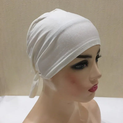 Full Cover Inner Muslim Cotton Hijab Cap Islamic Head Wear Hat Underscarf Bone Bonnet