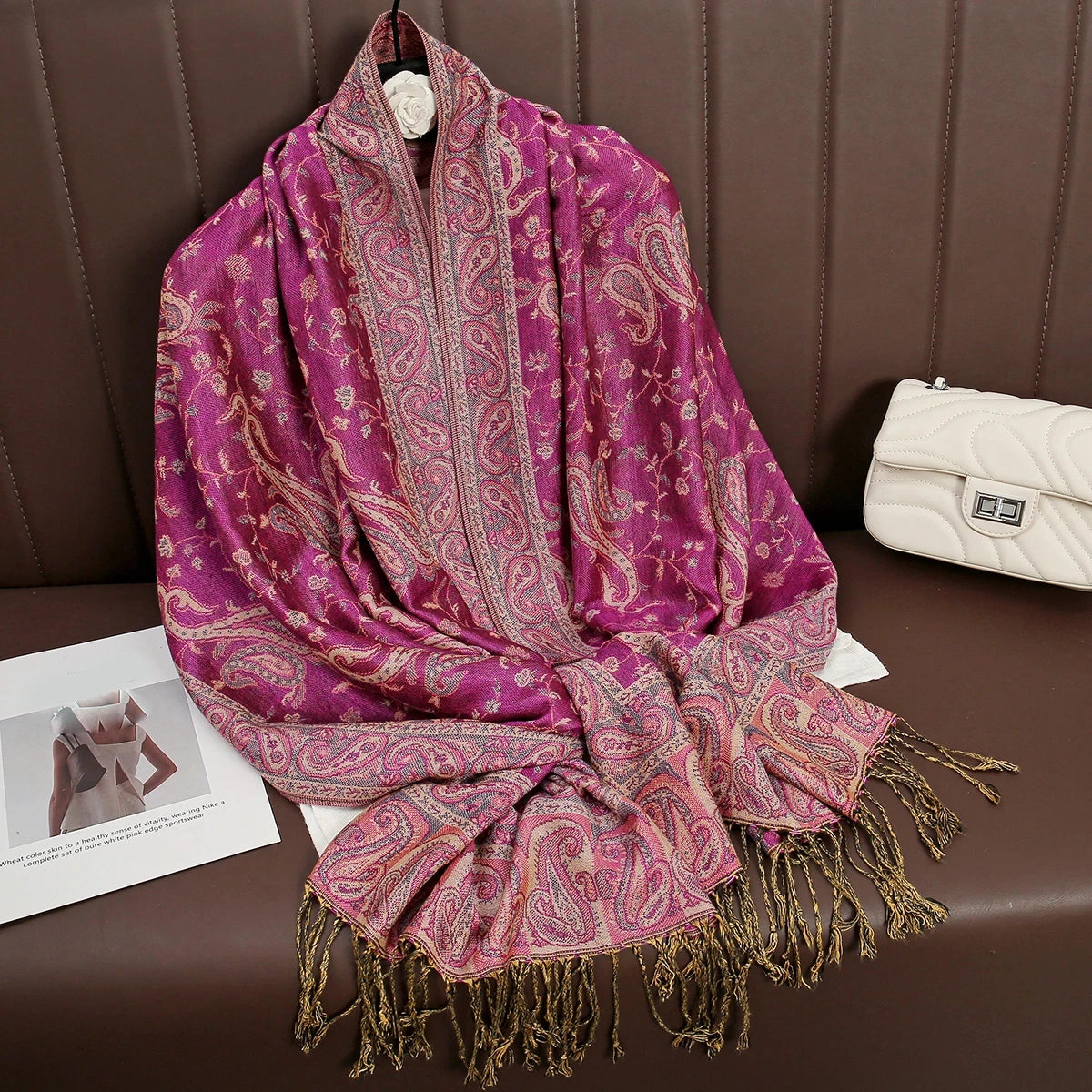 Bohemia Pashmina Hijab Scarf Long Muslim Cashmere Shawl