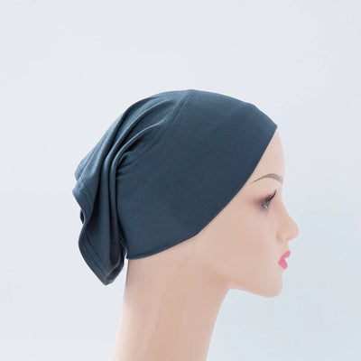 56 colors Fashion Women Inner Hijab Tube Muslim Cap Bonnet