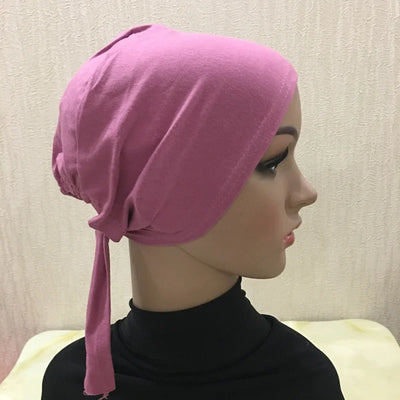 Full Cover Inner Muslim Cotton Hijab Cap Islamic Head Wear Hat Underscarf Bone Bonnet