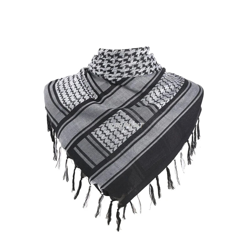 Shemagh Keffiyeh Shawl Neck Cover Airsoft CS Head Wrap Desert Scarve