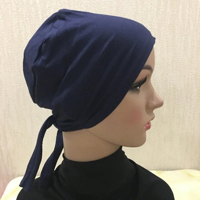 Full Cover Inner Muslim Cotton Hijab Cap Islamic Head Wear Hat Underscarf Bone Bonnet