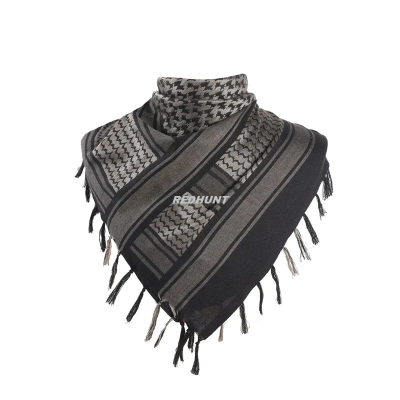 Men Women Tactical Keffiyeh Shemagh Arab Scarf Shawl Neck Cover