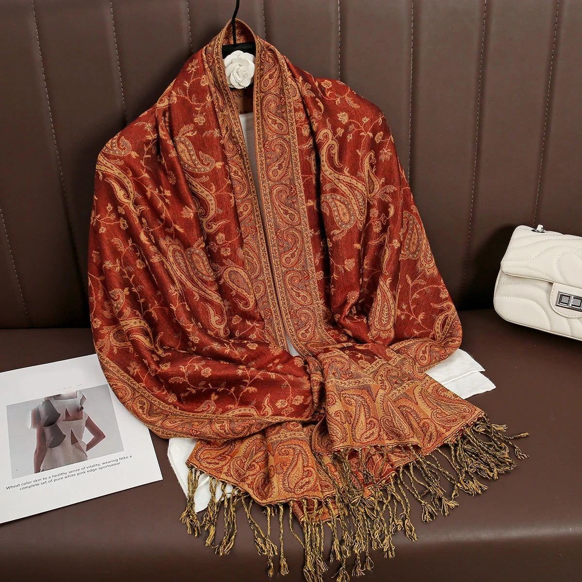 Bohemia Pashmina Hijab Scarf Long Muslim Cashmere Shawl