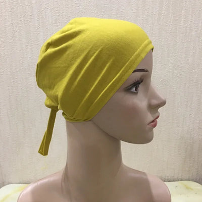 Full Cover Inner Muslim Cotton Hijab Cap Islamic Head Wear Hat Underscarf Bone Bonnet