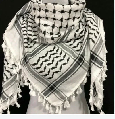 New Outdoor Arab Keffiyeh Shemagh Scarf Cotton Winter Shawl Neck Warmer Cover Head