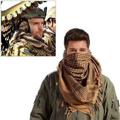 Keffiyeh Tactical Desert Scarf Wrap Shemagh Head Neck Arab Scarf Keffiyeh