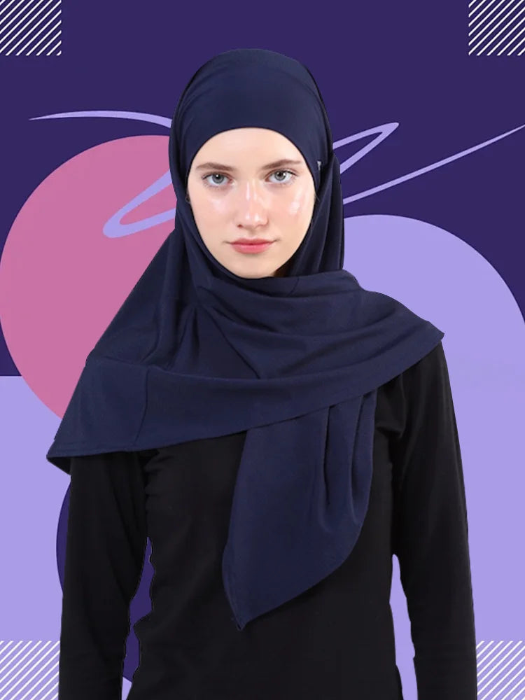 Sporty Muslim Instant Turban Muslim Headscarf Inner Hijabs Women