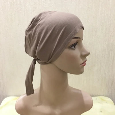 Full Cover Inner Muslim Cotton Hijab Cap Islamic Head Wear Hat Underscarf Bone Bonnet