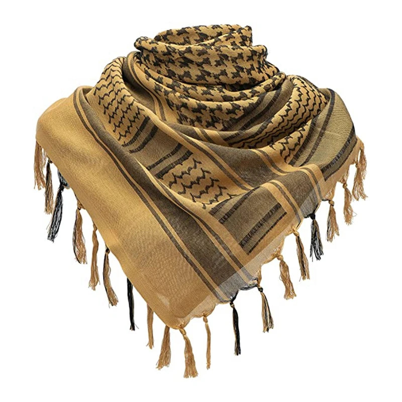 Shemagh Keffiyeh Shawl Neck Cover Airsoft CS Head Wrap Desert Scarve