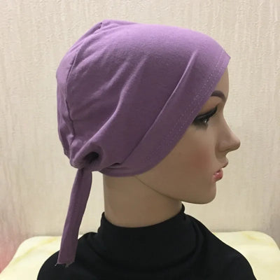 Full Cover Inner Muslim Cotton Hijab Cap Islamic Head Wear Hat Underscarf Bone Bonnet