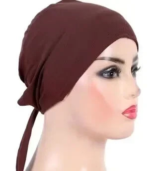 Full Cover Inner Muslim Cotton Hijab Cap Islamic Head Wear Hat Underscarf Bone Bonnet