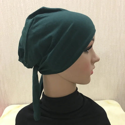 Full Cover Inner Muslim Cotton Hijab Cap Islamic Head Wear Hat Underscarf Bone Bonnet