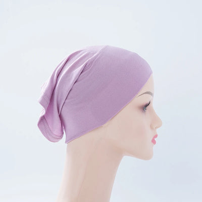 56 colors Fashion Women Inner Hijab Tube Muslim Cap Bonnet