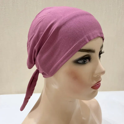 Full Cover Inner Muslim Cotton Hijab Cap Islamic Head Wear Hat Underscarf Bone Bonnet