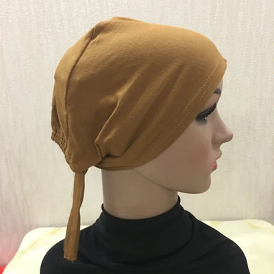 Full Cover Inner Muslim Cotton Hijab Cap Islamic Head Wear Hat Underscarf Bone Bonnet