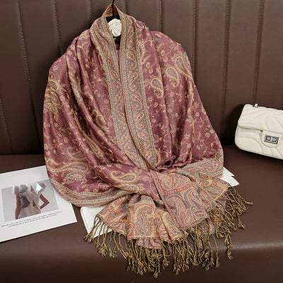 Bohemia Pashmina Hijab Scarf Long Muslim Cashmere Shawl