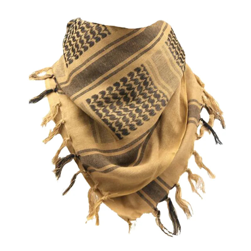 Men Women Tactical Keffiyeh Shemagh Arab Scarf Shawl Neck Cover