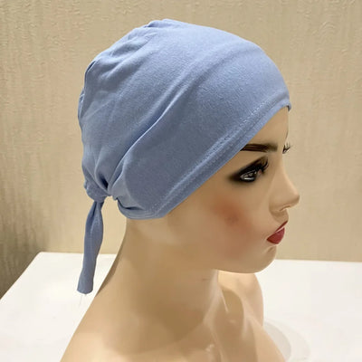 Full Cover Inner Muslim Cotton Hijab Cap Islamic Head Wear Hat Underscarf Bone Bonnet