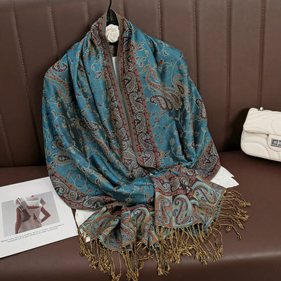 Bohemia Pashmina Hijab Scarf Long Muslim Cashmere Shawl