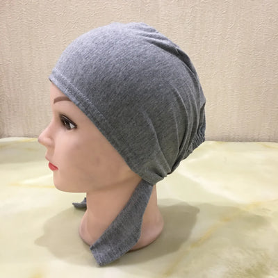 Full Cover Inner Muslim Cotton Hijab Cap Islamic Head Wear Hat Underscarf Bone Bonnet