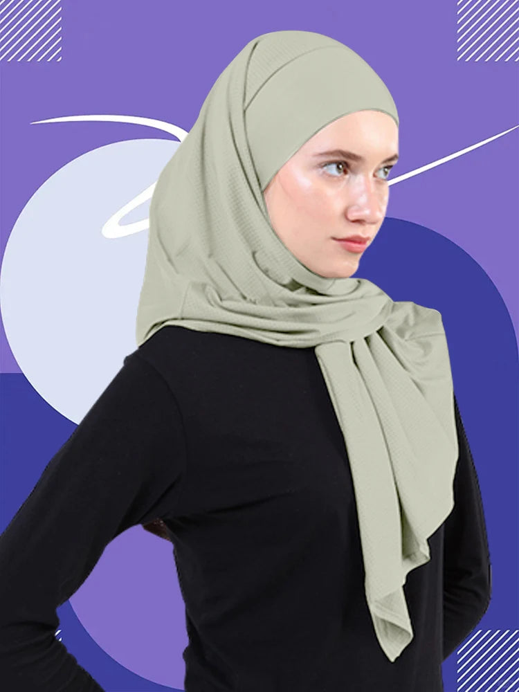 Sporty Muslim Instant Turban Muslim Headscarf Inner Hijabs Women