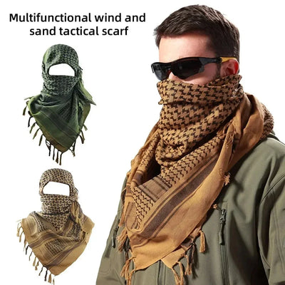 Keffiyeh Tactical Desert Scarf Wrap Shemagh Head Neck Arab Scarf Keffiyeh