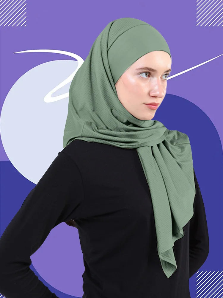 Sporty Muslim Instant Turban Muslim Headscarf Inner Hijabs Women